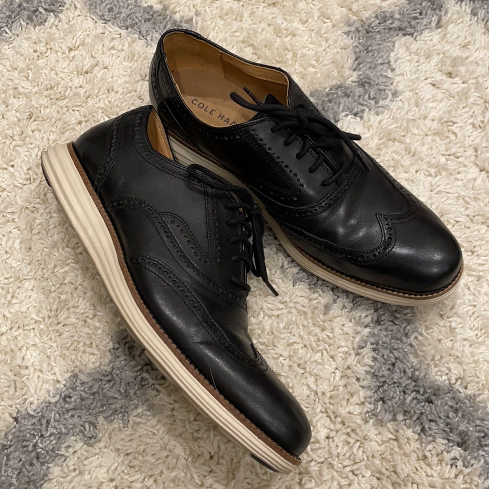Cole Haan original grand wing black/ivory sz 10